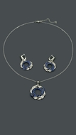 Picture of Reliable Wedding & Bridal Platinum Plated 2 Pieces Jewelry Sets