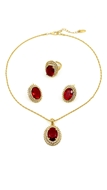 Picture of Efficiency In  Middle Eastern Crystal 3 Pieces Jewelry Sets