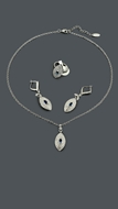 Picture of New Step South American Cubic Zirconia 3 Pieces Jewelry Sets