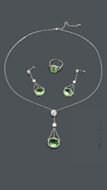 Picture of The Best Price South American Green 3 Pieces Jewelry Sets