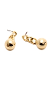Picture of Shinning Platinum Plated Spherical Earrings