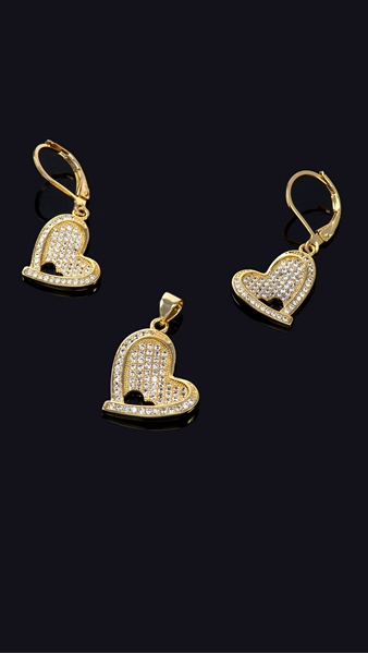 Picture of Low Rate Valentine's Day Brass 2 Pieces Jewelry Sets
