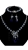 Picture of Iso9001 Qualified Dark Blue Cubic Zirconia 3 Pieces Jewelry Sets
