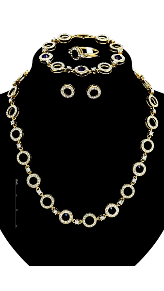 Picture of Lovely And Touching Rhinestone Gold Plated 4 Pieces Jewelry Sets