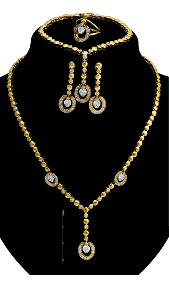 Picture of Charming Gold Plated Party 4 Pieces Jewelry Sets