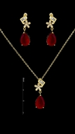 Picture of The Best Price Brass Gold Plated 2 Pieces Jewelry Sets