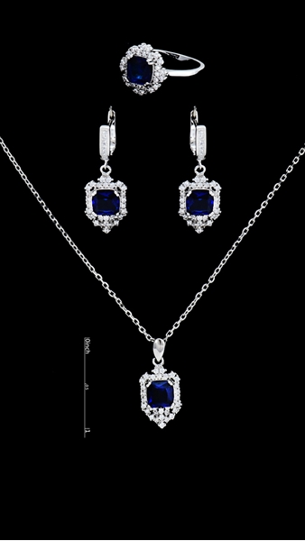 Picture of Modern Cubic Zirconia Brass 3 Pieces Jewelry Sets