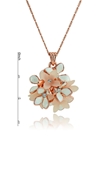 Picture of Well Designed Floral Rose Gold Plated Necklaces & Pendants