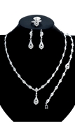 Picture of Low Price Rhinestone Zine-Alloy 4 Pieces Jewelry Sets