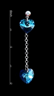 Picture of Online Accessories Wholesale Swarovski Element Heart & Love Drop & Dangle