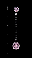 Picture of Newest Designed Platinum Plated Swarovski Element Drop & Dangle