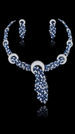 Picture of Touching And Meaningful Dark Blue Luxury 2 Pieces Jewelry Sets