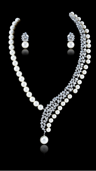 Picture of Beautiful Big Luxury 2 Pieces Jewelry Sets