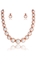 Show details for New Step Concise Rose Gold Plated 2 Pieces Jewelry Sets