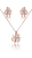 Show details for Three-Dimensional Rose Gold Plated Small 2 Pieces Jewelry Sets