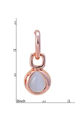 Picture of Flexible Designed Rose Gold Plated Small Drop & Dangle