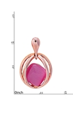 Picture of Sparkling Concise Rose Gold Plated Drop & Dangle