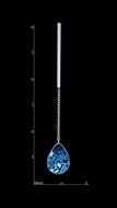 Picture of Iso9001 Qualified Zinc-Alloy Single Stone Drop & Dangle