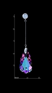 Picture of Good Quality Platinum Plated Zinc-Alloy Drop & Dangle