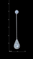 Picture of Cheaper Zinc-Alloy Swarovski Element Drop & Dangle