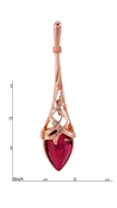 Picture of Fantastic Crystal Rose Gold Plated Drop & Dangle