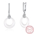 Picture of Simple And Elegant Platinum Plated White Drop & Dangle