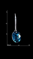 Picture of Hot Sale Zinc-Alloy Platinum Plated Drop & Dangle