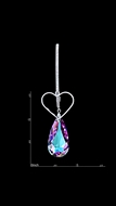Picture of Gorgeous And Beautiful Single Stone Colourful Drop & Dangle