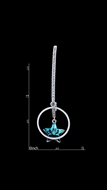Picture of Online Wholesale Platinum Plated Swarovski Element Drop & Dangle