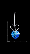 Picture of Wholesale Online Platinum Plated Heart & Love Drop & Dangle