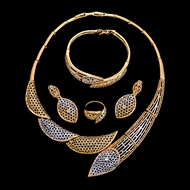 Picture of Innovative And Creative Gold Plated Dubai Style 4 Pieces Jewelry Sets