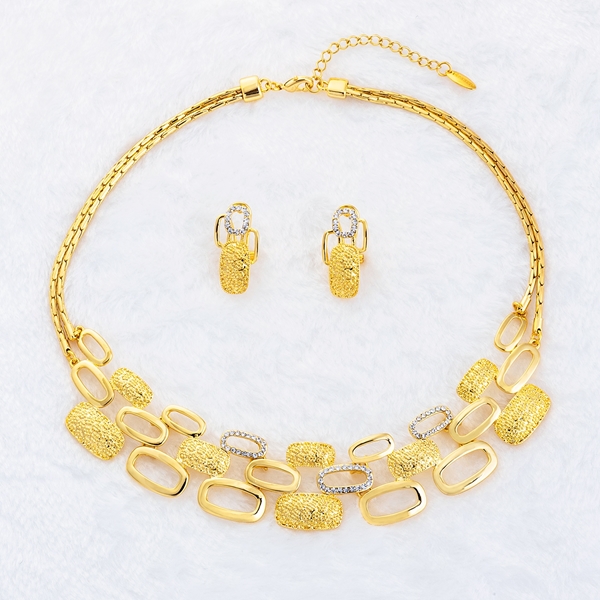Picture of Comely Artificial Crystal Zinc-Alloy 2 Pieces Jewelry Sets