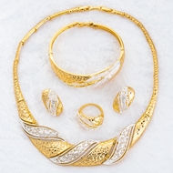 Picture of Unique Zinc-Alloy Gold Plated 4 Pieces Jewelry Sets