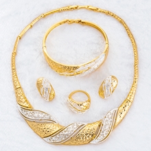 Show details for Unique Zinc-Alloy Gold Plated 4 Pieces Jewelry Sets