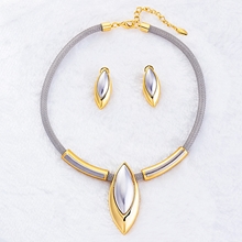 Show details for Gorgeous And Beautiful Multi-Tone Plated African Style 2 Pieces Jewelry Sets