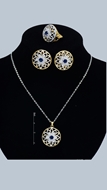 Picture of Magnificent Brass Floral 3 Pieces Jewelry Sets