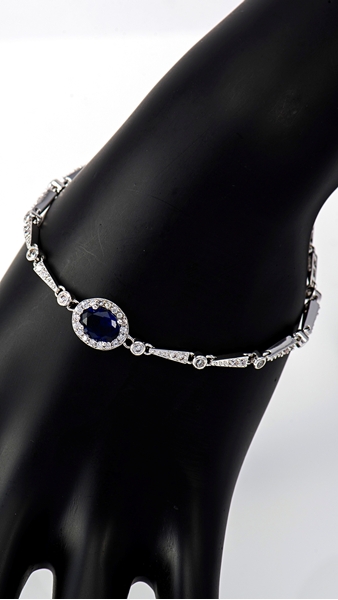 Picture of Well Designed Cubic Zirconia Platinum Plated Bracelets
