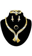 Picture of Best Gold Plated Zinc-Alloy 4 Pieces Jewelry Sets