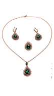 Picture of Gorgeous And Beautiful European Rose Gold Plated 3 Pieces Jewelry Sets