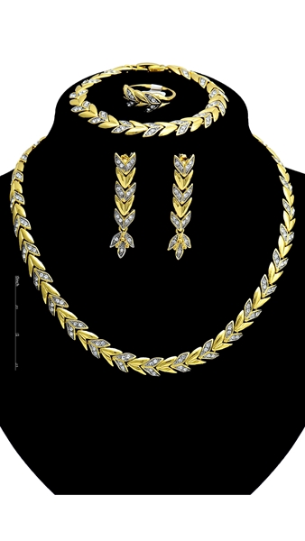 Picture of Efficiency In  Rhinestone Zine-Alloy 4 Pieces Jewelry Sets