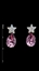 Show details for Flexible Designed Swarovski Element Platinum Plated Stud 