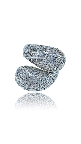 Picture of Well Made Platinum Plated Luxury Fashion Rings