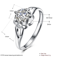 Picture of Fabulous Platinum Plated White Fashion Rings