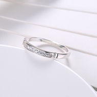 Picture of Amazing Platinum Plated Fashion Rings