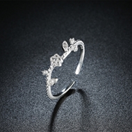 Picture of Newest Designed Platinum Plated White Fashion Rings