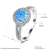 Picture of Lovely And Touching Blue Platinum Plated Fashion Rings