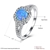Picture of Online Blue Platinum Plated Fashion Rings