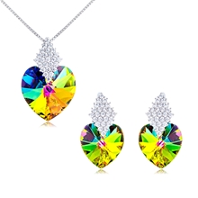 Show details for Female Zinc Alloy Necklace And Earring Sets 2BL050488S