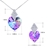 Picture of Small Love & Hearts Necklace And Earring Sets 2BL050489S