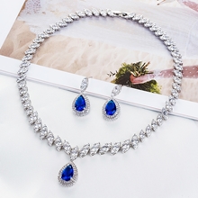 Show details for Copper Brass Luxury Necklace And Earring Sets 1JJ050887S